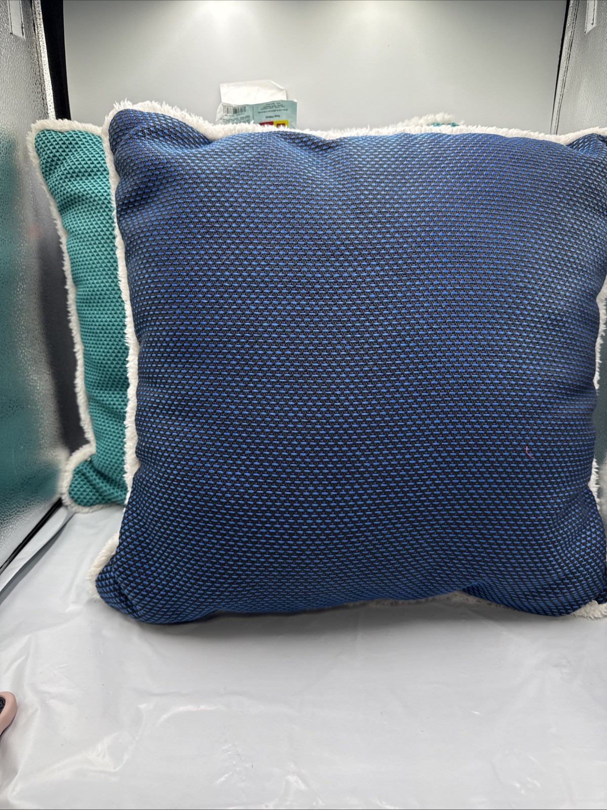 LEGO Textured Tonal Square Pillow Green/Blue 20" x 20" LEGO x Target Collection gallery