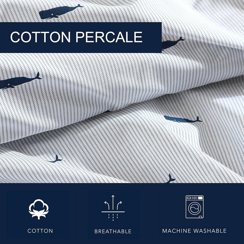King Size Sheets Set Crisp & Tailored Cooling Sheets W/ a Smooth Cotton Percale gallery