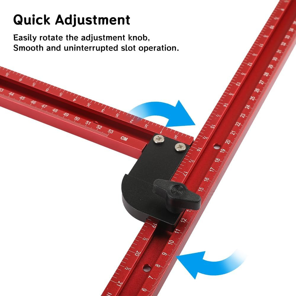 Adjustable Juice Groove Router Jig for Cutting Boards - 23.6" x 23.6 gallery