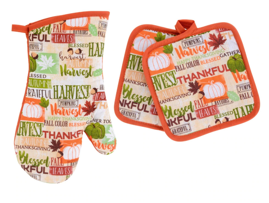 Fall Harvest Home Collection Kitchen Oven Mitt, Pot Holders ~ You Choose gallery