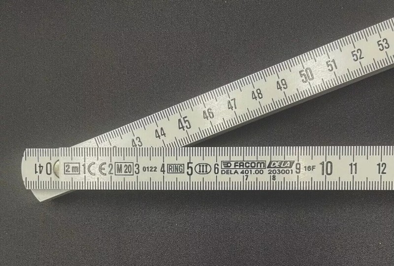 FACOM Plastic Folding Ruler 2M DELA.401.00 Composite Ruler Brand New gallery