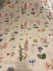 Vintage Waverly Second Spring Botanical Twin Comforter & 1 Sham Reversible