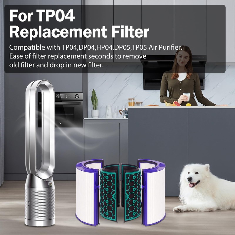 FFAC TP04 Replacement Filter for Dyson Air Purifier TP04 HP04 DP04 Pure Cool Fan gallery
