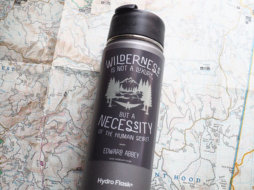 Edward Abbey Wilderness Quote Sticker gallery