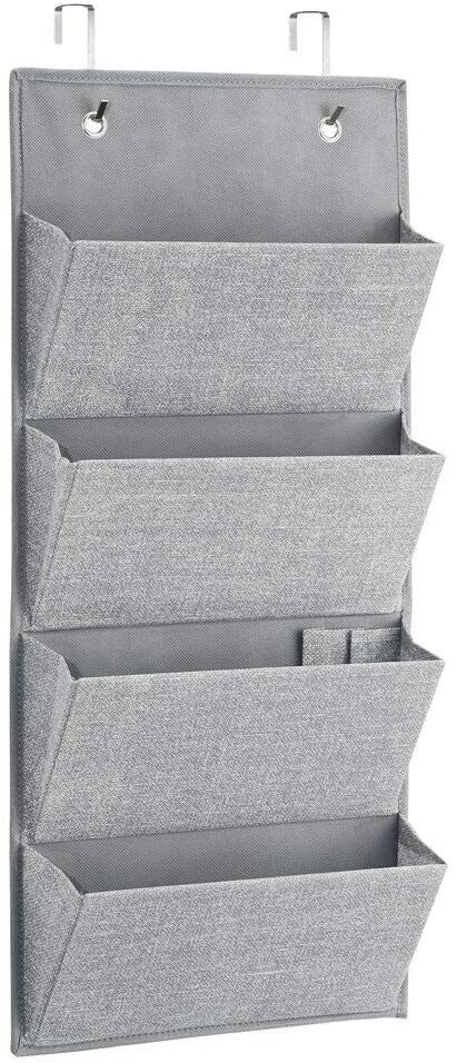 Storage Soft Fabric Storage Over The Door mDesign 4 Pocket gallery