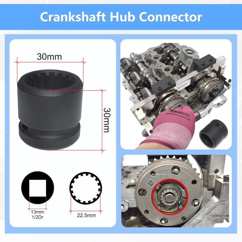 Camshaft Locking Tool Kit, Compatible with BMW B36 B37 B38 B46 B47 B48 21PCS gallery