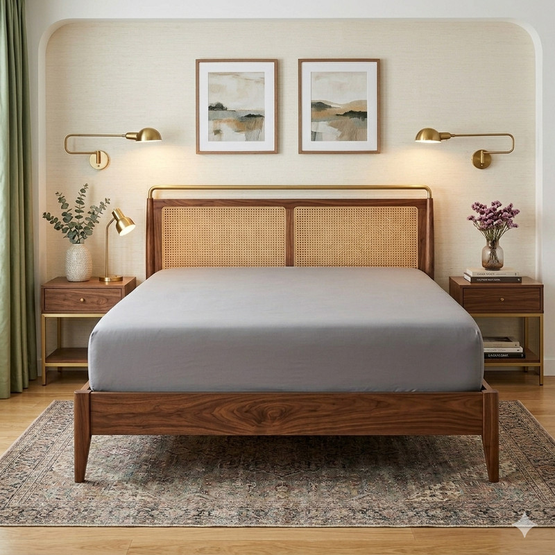 400TC Egyptian Micro Cotton Fitted Sheet Soft Sateen 25cm Deep Pocket gallery