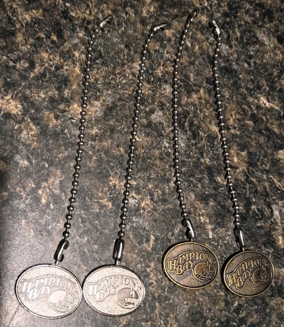 Hampton Bay Fan/Light Pull Chain Metal Replacements gallery