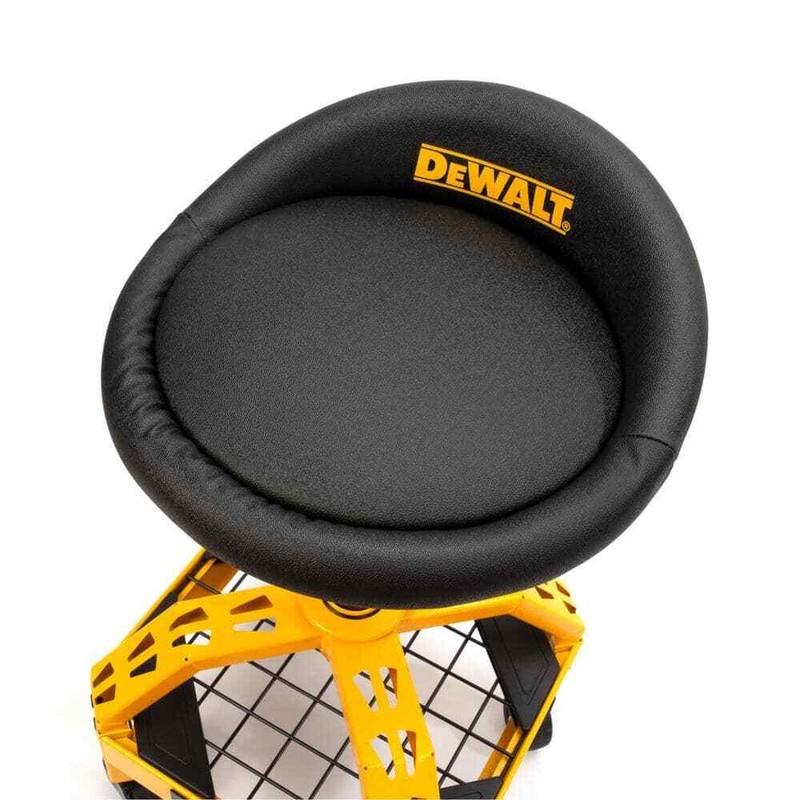 Dewalt Adjustable Shop Garage Stool Rolling Casters Steel Frame DXSTAH025 New gallery