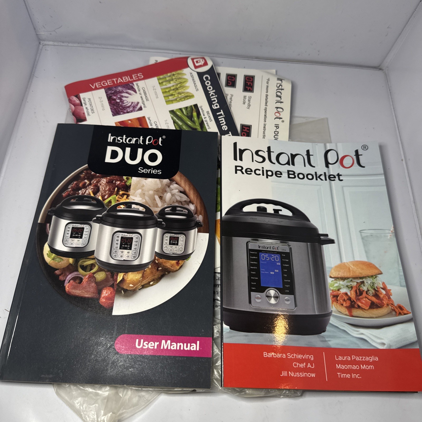 Instant Pot Recipe Booklet & Instant Pot Duo User Manual plus extras gallery