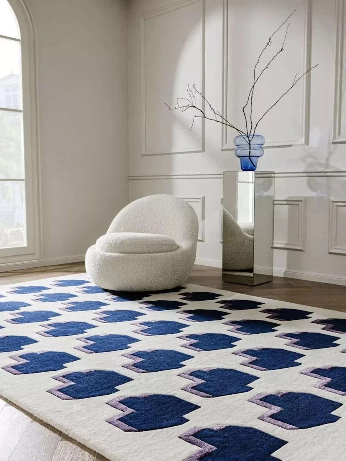 Hand Tufted 100 % Nz Wool Modern Carpet Bedroom Living room Handmade rug gallery