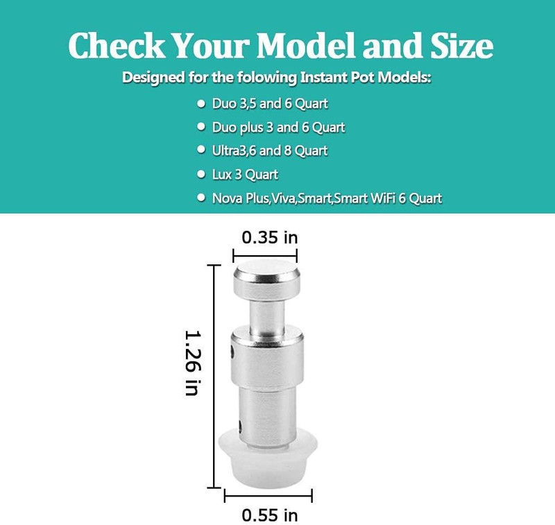 Instant Pot Float Valve Steam Release Handle 3 Silicone Caps 3-6 Qt Duo (66 gallery
