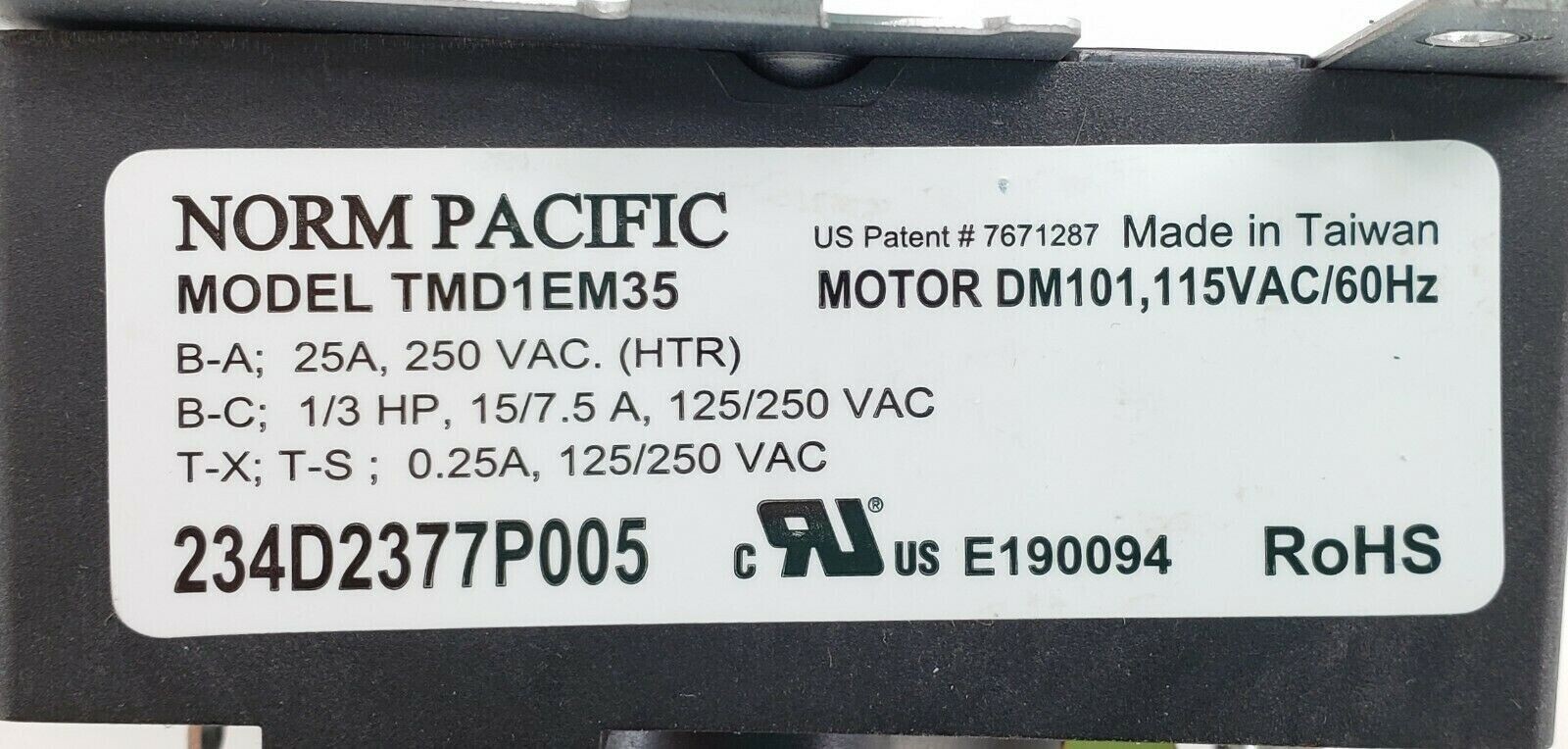 234D2377P005 GE Dryer Timer Lifetime Warranty Ships Today! gallery