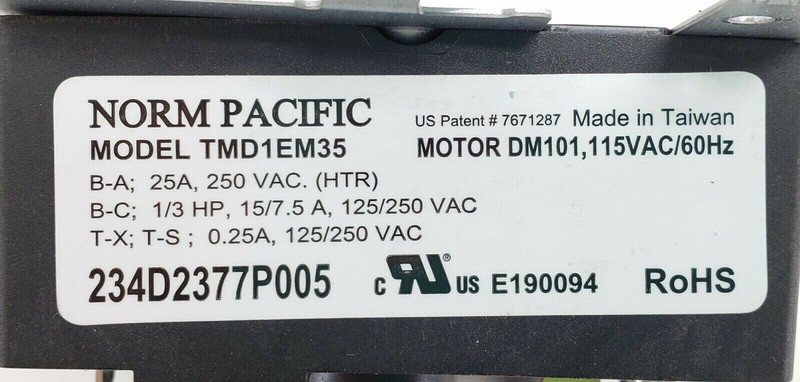 234D2377P005 GE Dryer Timer Lifetime Warranty Ships Today! gallery