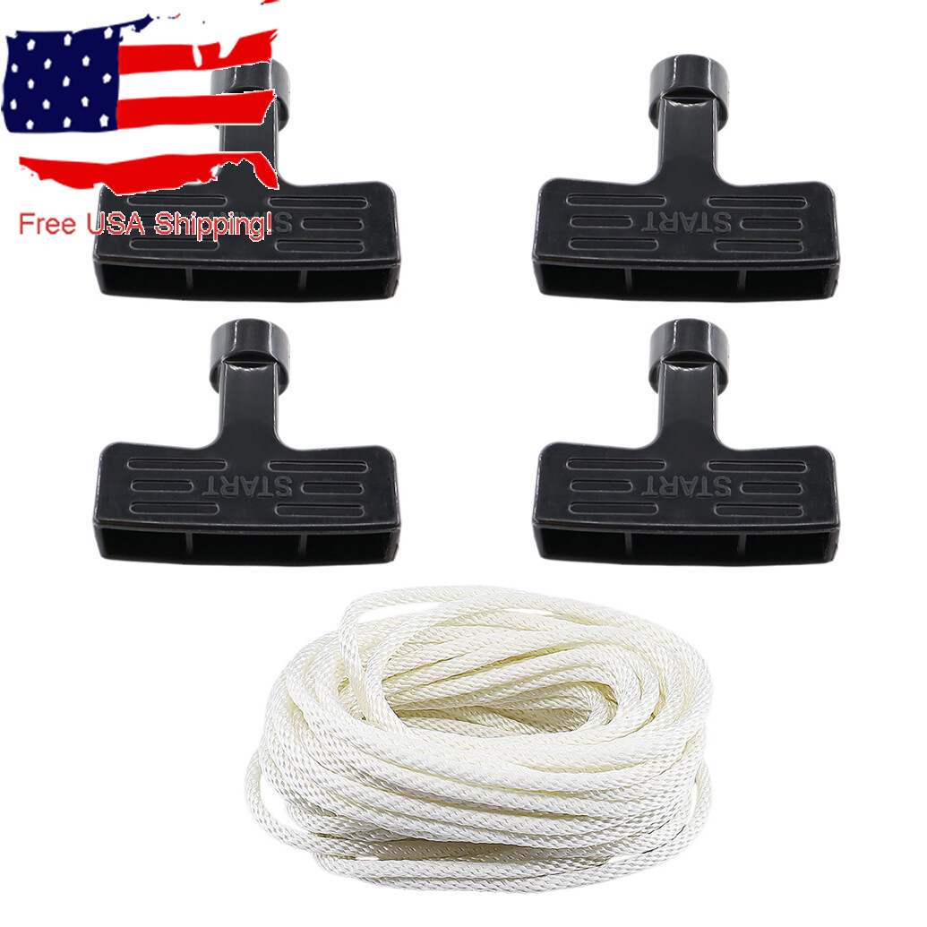 Starter Rope Pull Cord 4.5mm x 10m (30Feet) w Handle for Honda Briggs Kohler gallery