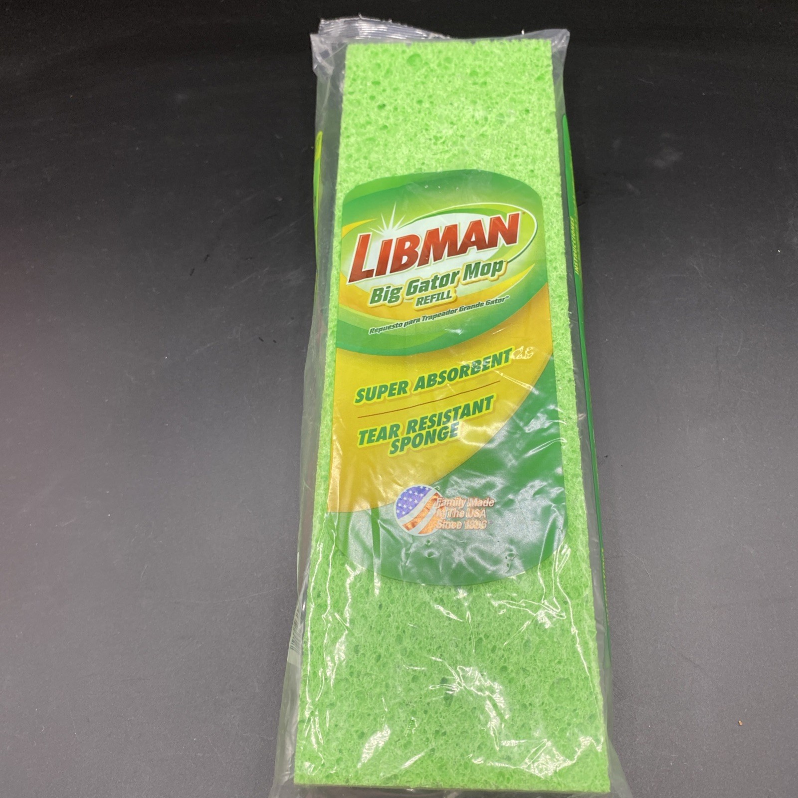 Libman Big Gator Mop Refill Super Absorbent Green 11” Head NEW & FACTORY SEALED gallery