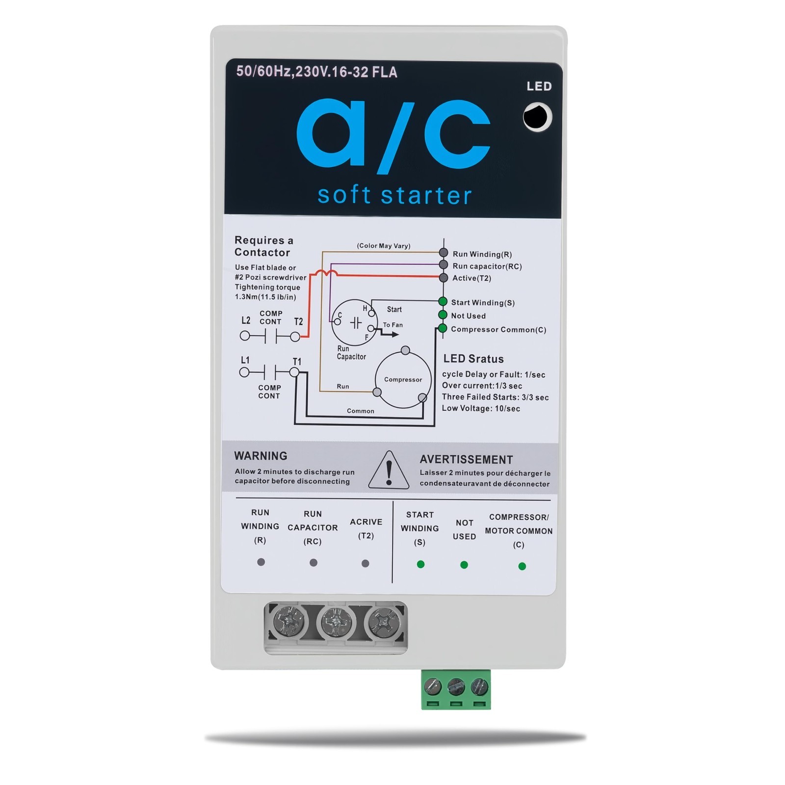 eshcol Soft Start Kit for Home Air Conditioner 16-32A, Ac Soft Start Kit for 4-7 gallery