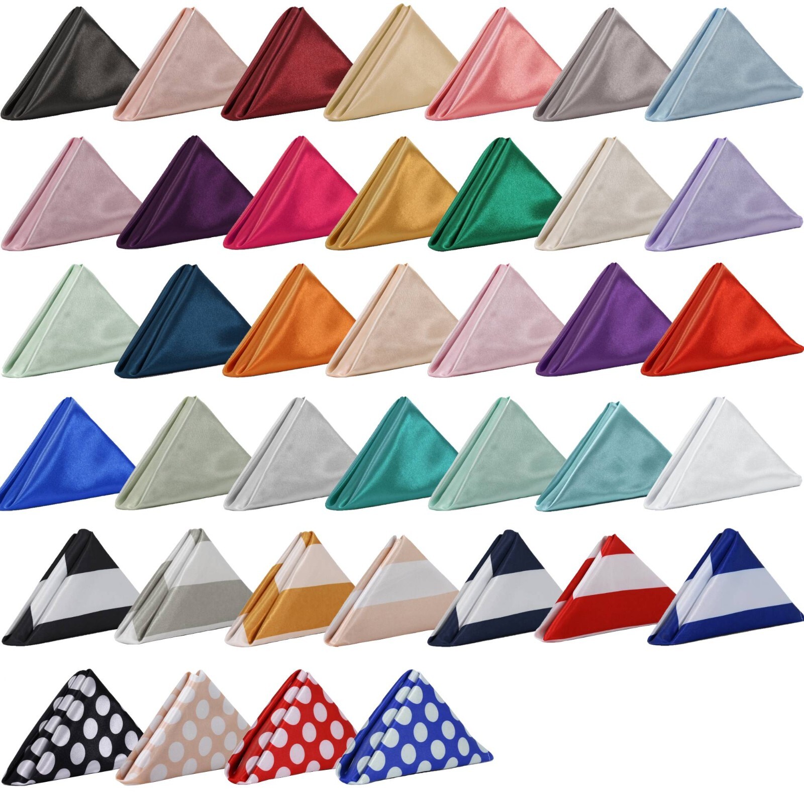YCC Linens - 20 Inches Square Shiny Satin Napkins,Cloth Dinner Table Silk Napkin gallery