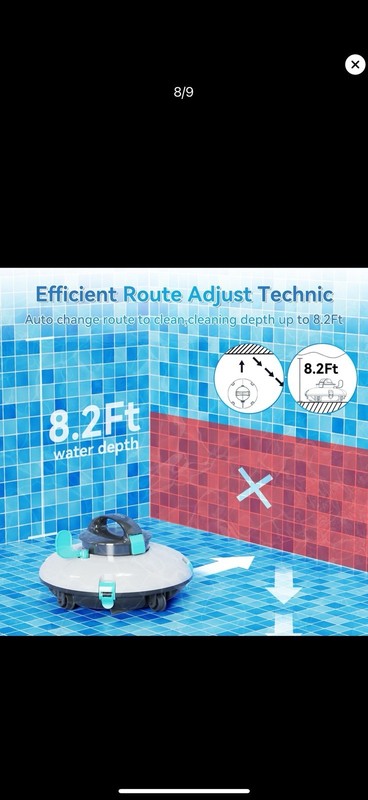 Lydsto P1 Mini Plus Cordless Robotic Pool Cleaner Automatic Vacuum gallery
