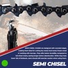 2-Pack Semi Chisel Chain For 4In Bar 1/4" .043G 28Dl Fits Stihl 3670 005 0028 gallery