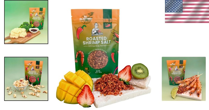 Mild Shrimp & Chili Salt - Elevate Dishes with Authentic Cambodian Crunch, 8 oz gallery