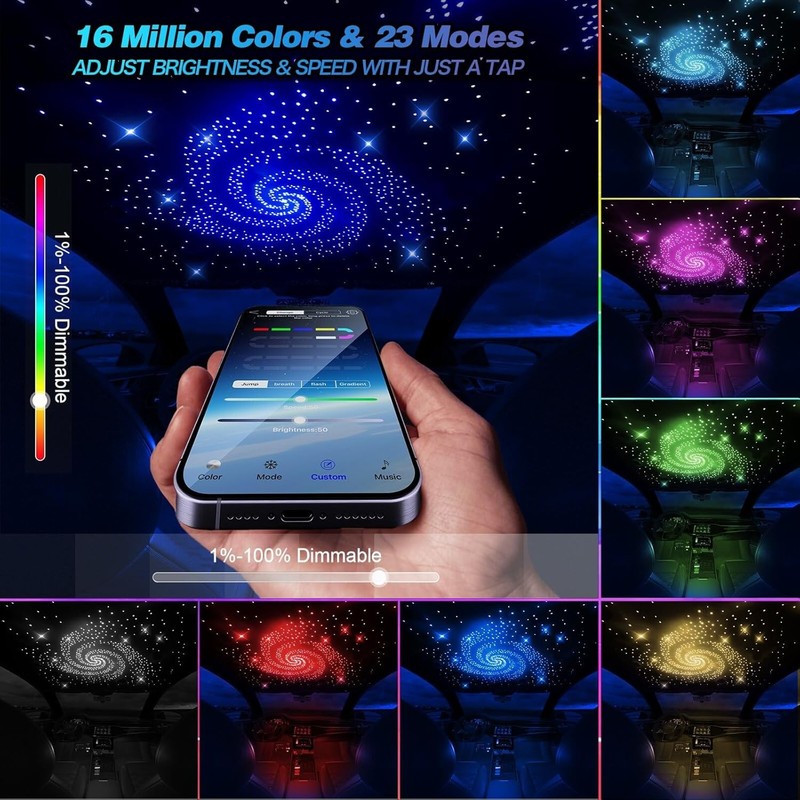 Fiber Optic Ceiling Light Kit 500pcs Star Ceiling Lights for Bedroom Home Decor gallery