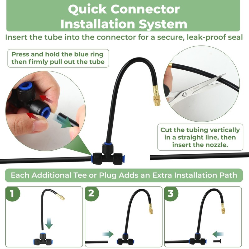 50 Ft Black Drip Irrigation System Starter Kit for Small Garden gallery