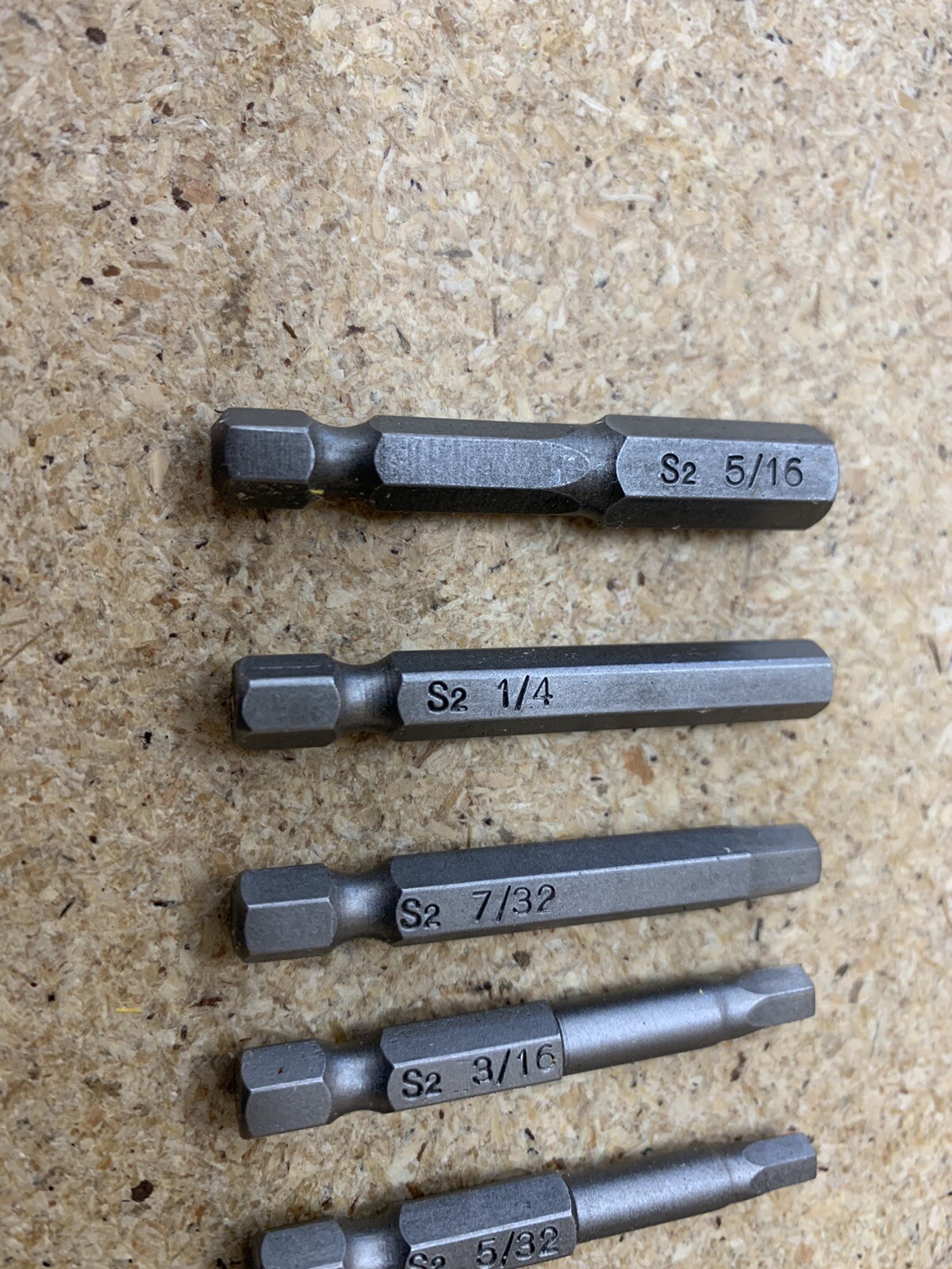 HeX SAE Drive Bit Set 10 Pieces 1/4” Drive Magnetic S2 Steel 2 Inch for drills gallery