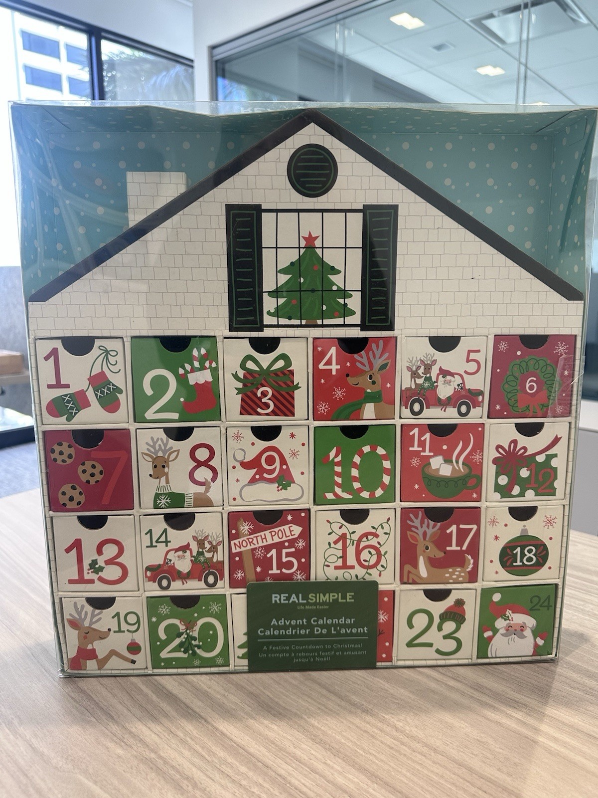 Real Simple 24-Day Customizable DIY Christmas Countdown Advent Calendar House gallery