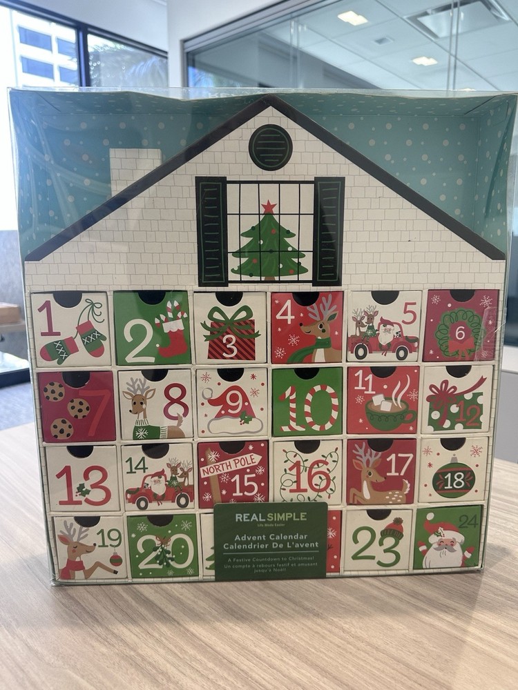 Real Simple 24-Day Customizable DIY Christmas Countdown Advent Calendar House