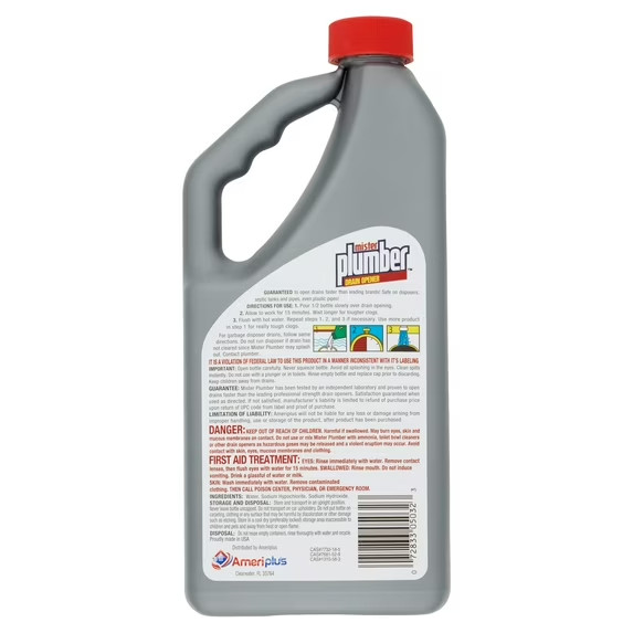 Mister Plumber Professional Formula Drain Opener Liquid 32 fl oz Scent Free gallery