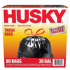 30 Gallon Large Drawstring Trash Bags, 80 Bags gallery