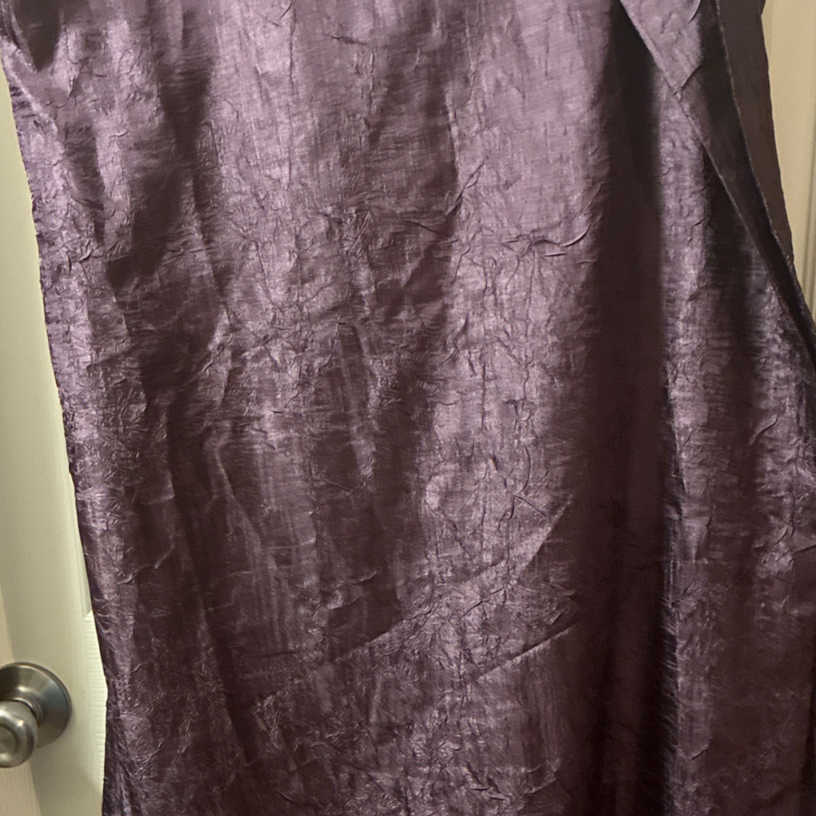 2 Croscill Purple Polyester Solid/Plain Pattern Curtain Window Panel RN 21857 gallery