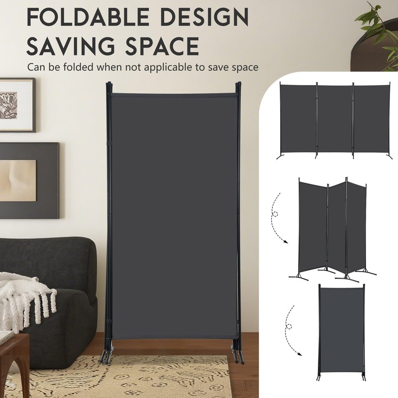 FDW 3-Panel Room Divider Privacy Screen, 6FT Portable Folding Partition with ... gallery