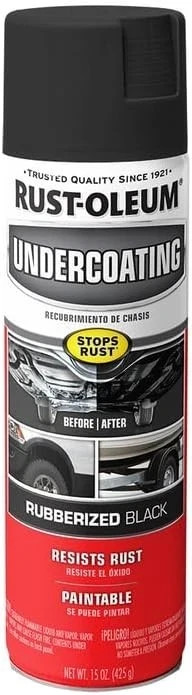 Rust-Oleum 248657-6PK Stops Rust Undercoating Spray, 15 oz, Rubberized Black, 6 gallery