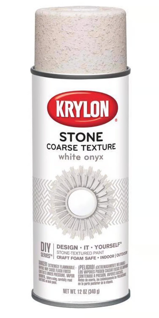 Krylon 18213 Stone Coarse Textured Finish - White Onyx - 12 oz. gallery