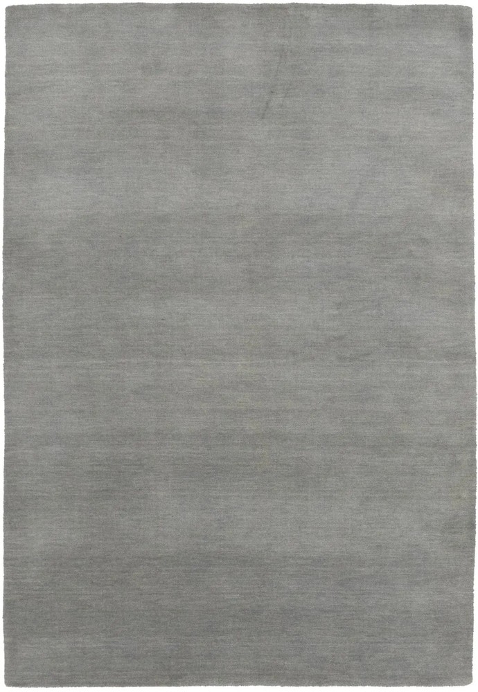 Gray Solid Hand-Loomed 4X6 Gabbeh Wool Rug Oriental Home Decor Carpet