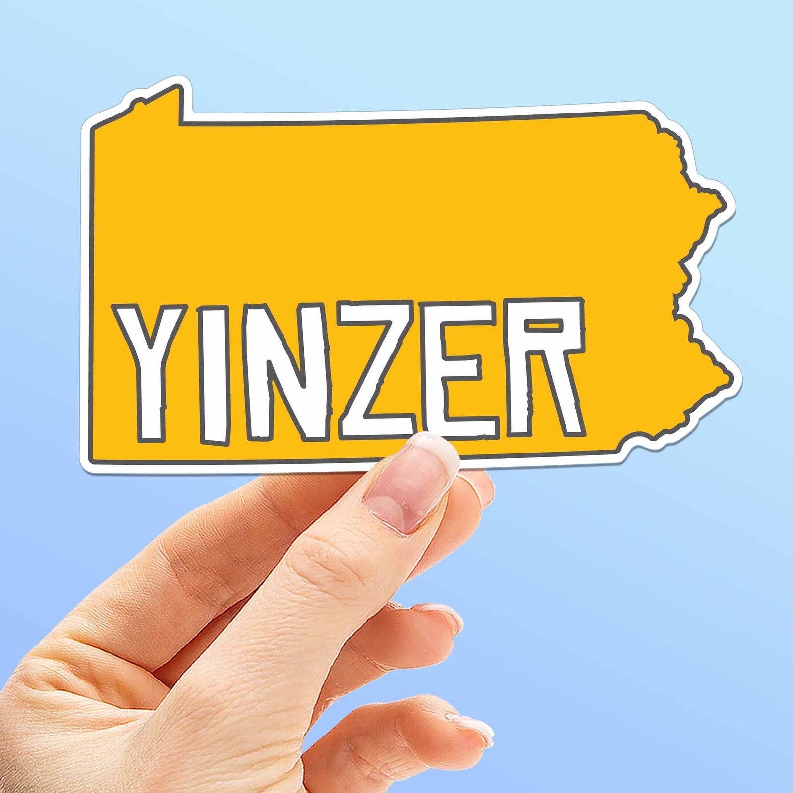 Yinzer Pittsburgh Sticker - Yellow PGH Pennsylvania Decal gallery