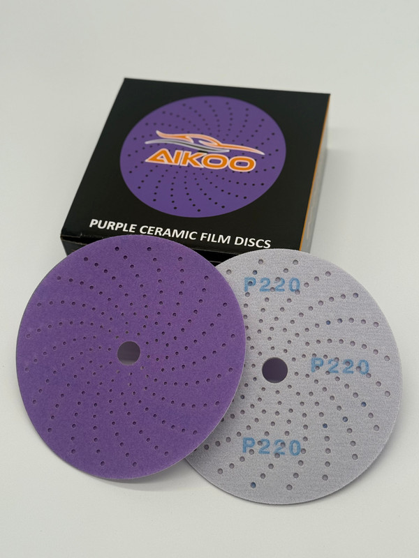 AIKOO 6" Hook & Loop Ceramic Multi-hole Sanding Discs Orbital DA Sanders Paper gallery