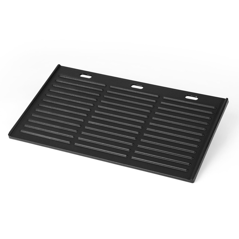 Universal Reversible Cast Iron Griddle for Gas/Charcoal Grills - 17.3" x 9.6" gallery