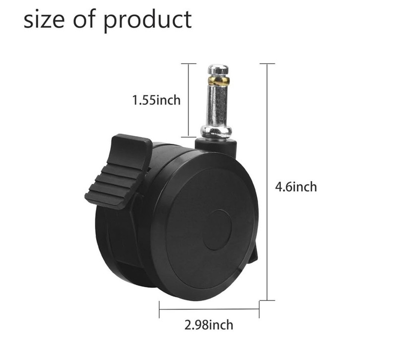 70360 Locking Caster with Insert for Weber Spirit Series 2009-2012, Genesis S gallery
