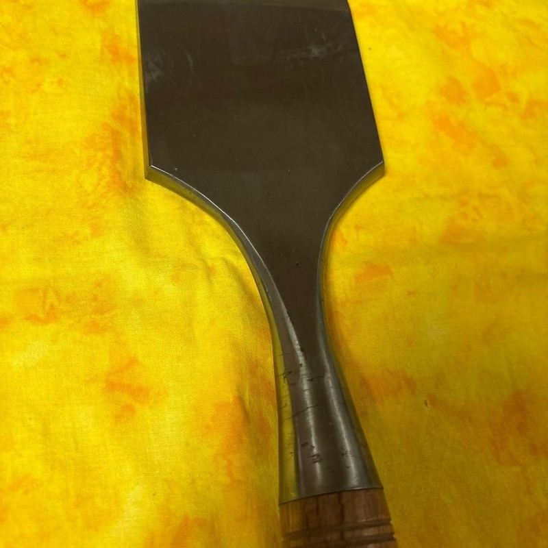 Ice sculpting chisel, flat, 95mm, total length 77cm, extra large. gallery