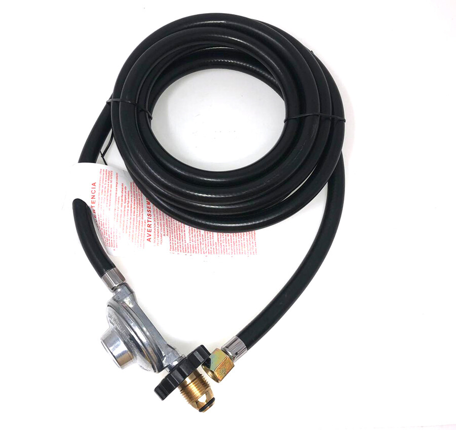 Portable 12ft (144in) Propane Hose & Regulator - Soft POL Fitting LP Gas Low Pr gallery