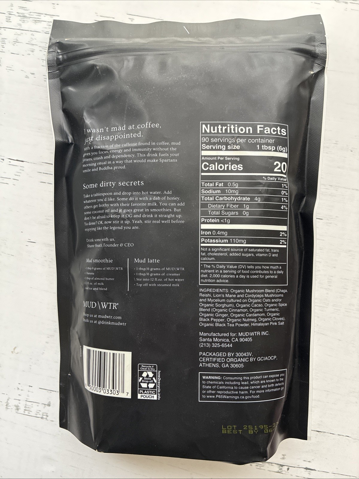 MUD  WTR :rise Cacao MASALA CHAI 15 OZ (540 G) 90 Servings Exp. 06/2027 gallery