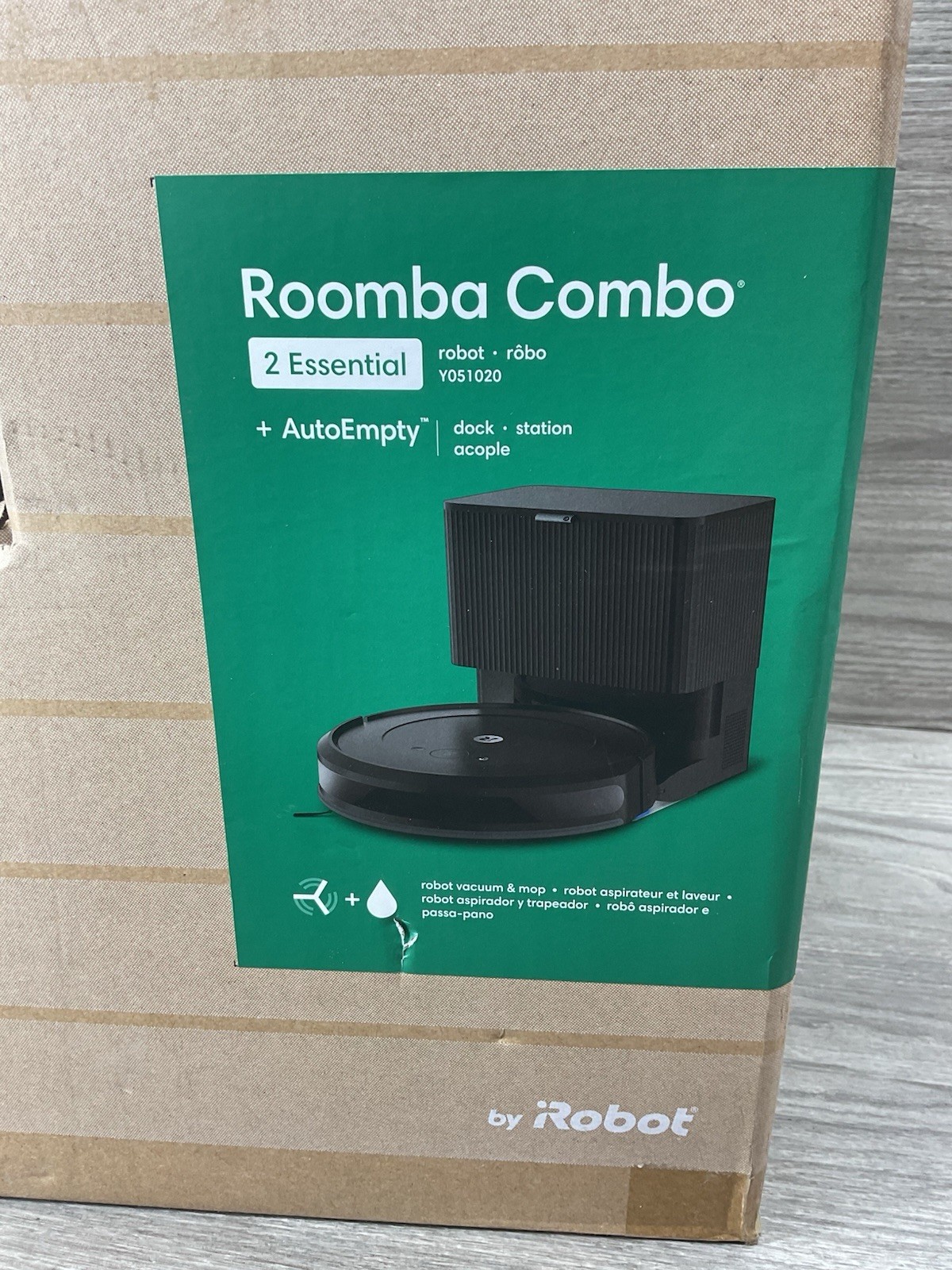 Roomba Y051020 Combo 2 Essential Robot Auto Empty Vac Mop for Hard Floors Black gallery