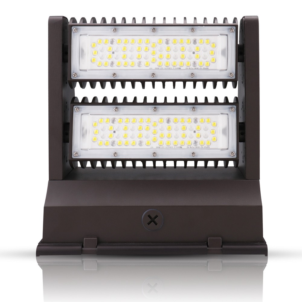 80W Rotatable LED Wall Pack light Adjustable IP65 Area Light Fixture 5000K