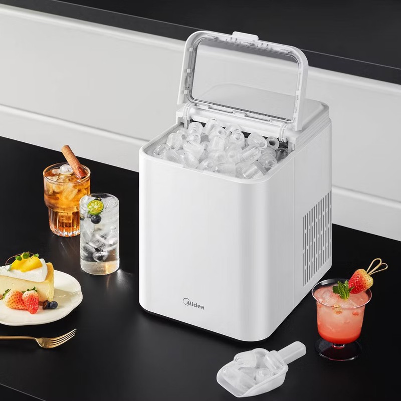 Midea Ice Maker Countertop, Bullet Ice, 26 lbs Daily Production, 2 Ice gallery