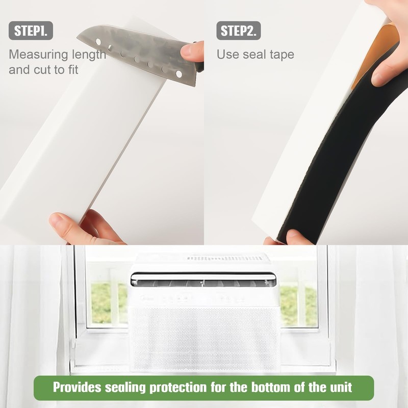 Insulation Foam Block 2 Pack, for U-Shape Window Air Conditioner Units with Foa gallery