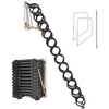 Steel Attic Ladder Wall-Mounted 660LBS/299.4KG Capacity for 9.5-10 ft Ceilings gallery