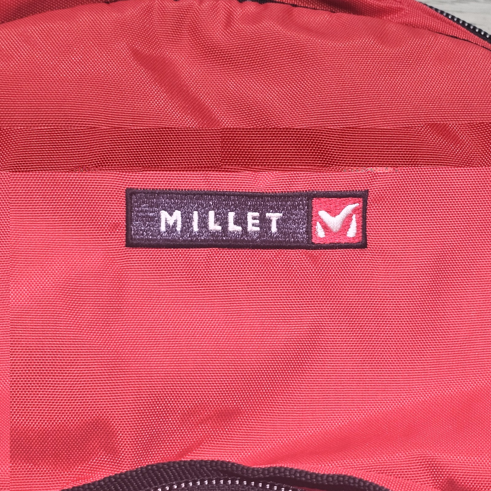 small Millet Backpack & Drawstring bag red Hiking Camping padded Zippered Sack  3